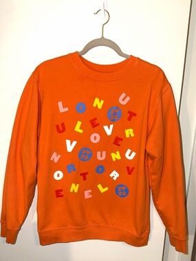 Harry Styles Love On Tour Orange Graphic Crewneck Sweatshirt